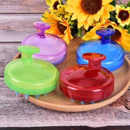 1PCS Silicone Head Spa Slimming Massage Brush Body Shampoo Scalp Massage Brush Comb Hair Washing Comb Shower Bath Brush