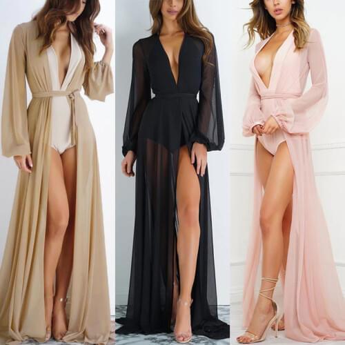 2021 Summer Beach Cover Up Women Beach Dress Solid Bikini Cover Up Swimwear Women Robe De Plage Beach Wear Cardigan Bathing Suit