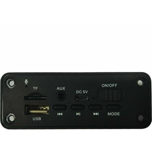 5V Bluetooth MP3 WMA Decoder Board Audio Module USB TF Radio Wireless FM Receiver MP3 Player 2 x 3W Amplifier For Car D
