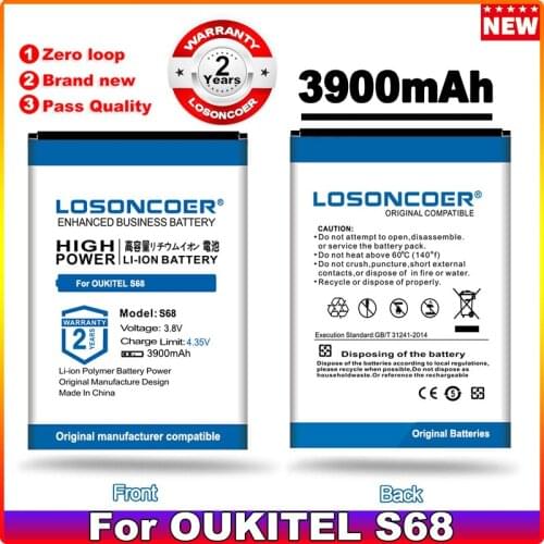 LOSONCOER 3500mAh Battery For OUKITEL S68 Battery For OUKITEL C16 Pro