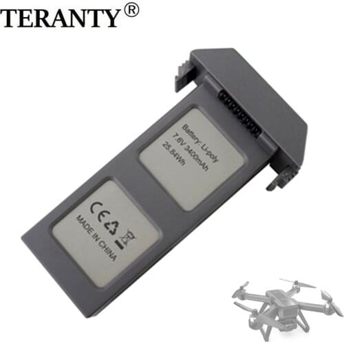 7.6V 3400mAh rechargeable battery For MJX B20 D15 GPS Brushless RC Drone With 4K Camera RC Spare Parts for 7.4v drone battery