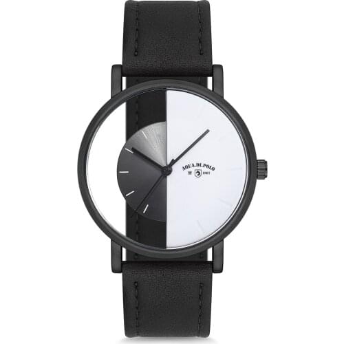 Aqua Di Polo Unisex Wristwatch Black APSV1-A9472-UD333