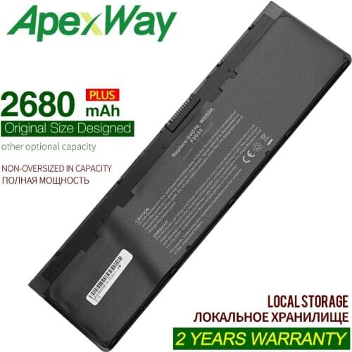ApexWay 7.4V 2680mAh VFV59 W57CV GVD76 Laptop Battery For DELL Latitude E7240 E7250 0W57CV VFV59 WD52H KWFFN