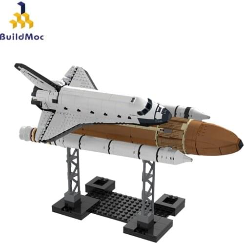 BuildMoc City Space 10231 Shuttle Expedition Shuttle MOC Building Blocks Bricks Assembly Educational Toys For Children1514 PCS