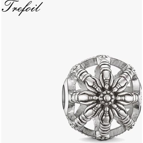 DIY Bead Wheel Charm 5mm Hole,Fashion Silver Jewelry Trendy Gift For Women Men Boy Girl Fit Bracelets Necklace Choker 2018 New