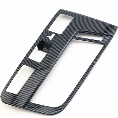 For MG 6 MG6 2020 2021 Carbon Fibre Car Central Control Gear Shift Panel Decorative Frame Cover Trim Sticker Accessories