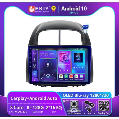 EKIY 8 Core 6+128G Autoradio Android 10 For Toyota Passo Daihatsu Boon Sirion Subaru Justy Perodua Myvi Car Radio Navigation GPS