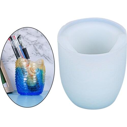 DIY Brush Pot Resin Mold, Silicone Flower Pot Molds, Dried Flower Resin Crafting Mould Jewelry Making Tool