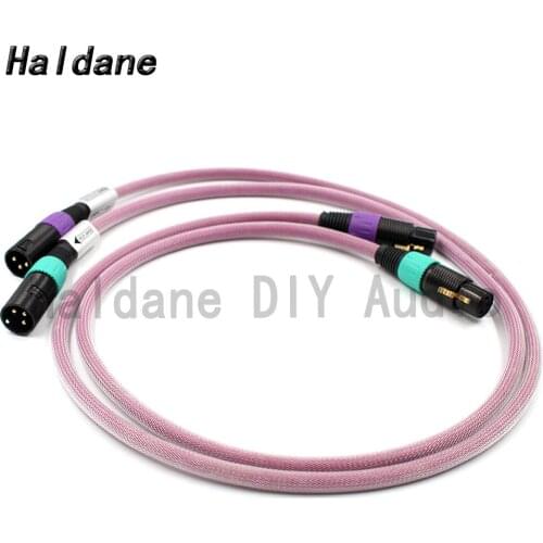 Haldane HIFI Gold Plated HTP1 PRO XLR XLO XLR Audio Cable CD Amplifier Player Speaker XLR Interconnect Cable