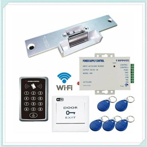 2.4G WiFi Door Access Control Keypdad Kit with Electric Fail-Secure Strike Lock