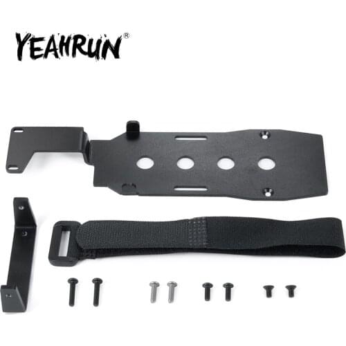 YEAHRUN Metal Battery Mounting Plate Tray for 1/10 Car Remote Control Climber TRX-4 TRX4 RC Car