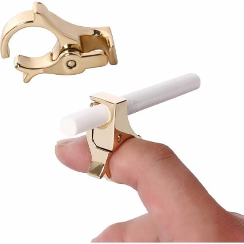 Fashion Ring Cigarette Holder Hands Clip Men & Women Gold Plated Alloy Gadget Smoke Pipe Stand Rack Smoking Accessories