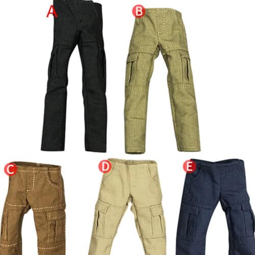 1/12 Scale Men Overalls Male Fashion Street Trend Pants Clothes Clothing Accessories for 6" Action Figure Body Doll Toy