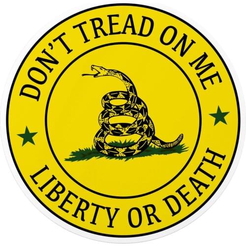 Don't Tread On Me Decal Sticker Laptop Car Window Stickers Gadsden Flag Guns 2nd