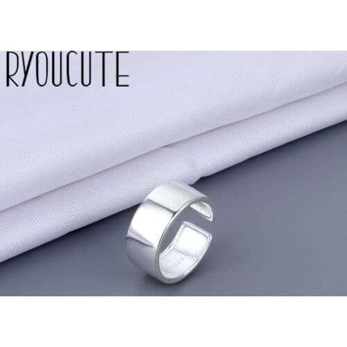 New Charming Open Smooth Round Ring for Women Vintage Boho Party Rings Gothic Punk Jewelry Gifts for Girls 2021