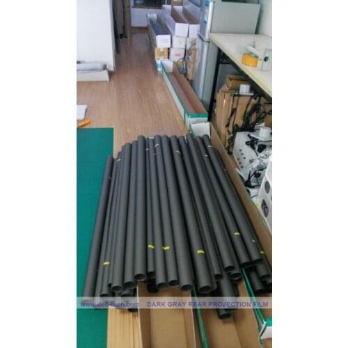 DfLabs Dark grey color rear projection film(shop window) clear acrylic panels 32" of 16:9 format