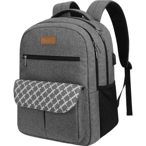 Leather Backpack Men Business 15.6 Inch Laptop Anti-Theft Back Pack USB Waterproof Large Capacity Male Shool Bags