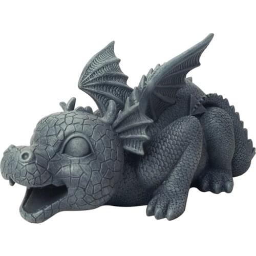 Garden Water Fount Dragon Sculpture Outdoor Patio Lawn Waterscape Decoration