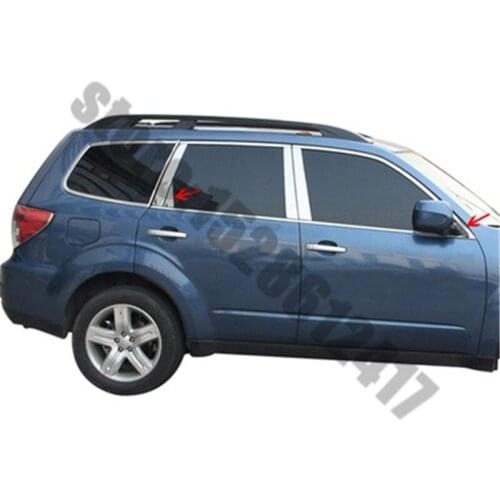 Car styling for Subaru Forester 2009-2011Stainless Steel Door Window Trims window trim cover 22PCS/SET