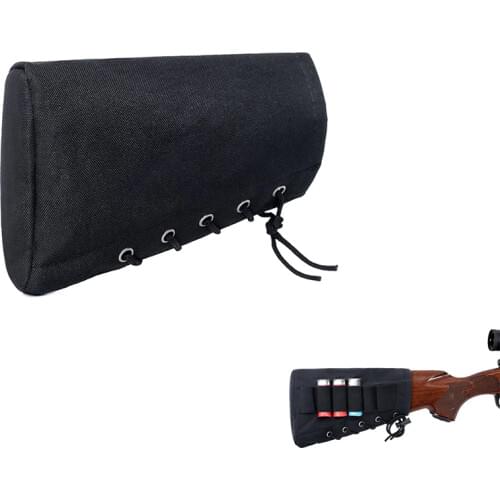 Airsoft Rifle Hunting Pouches Adjustable Butt Cartridges Stock Shell Holder Ammo Holder Buttstock Cartridge Pouch Carrier