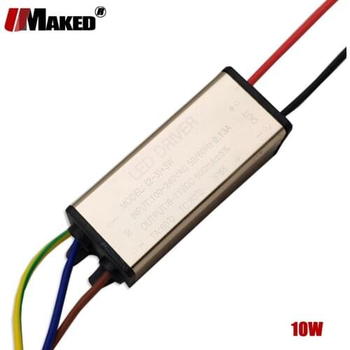 IP67 AC85-265V To DC9V- 11V lighting Transformer Adapter LED Driver For DIY 10W 900ma lamp COB Chip Floodlight Spotlight Bulb
