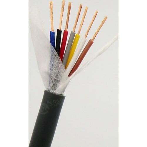 Towline Wire 7 core 0.5, 0.75 ,1,1.5mm² High Flexible 20,18 ,17,16 AWG Gray Drag Chain Cable 5m TRVV