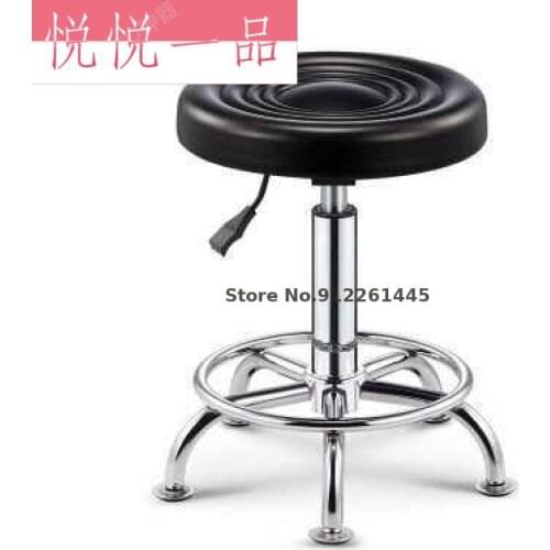 High feet round barber footstool pulley master chair round stool beauty salon bed barber shop chair hair salon special dyeing