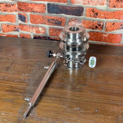 3" 76mm OD91mm Sight Glass Rectification module with condenser, Reflux column , Distillation , Sanitary Steel 304