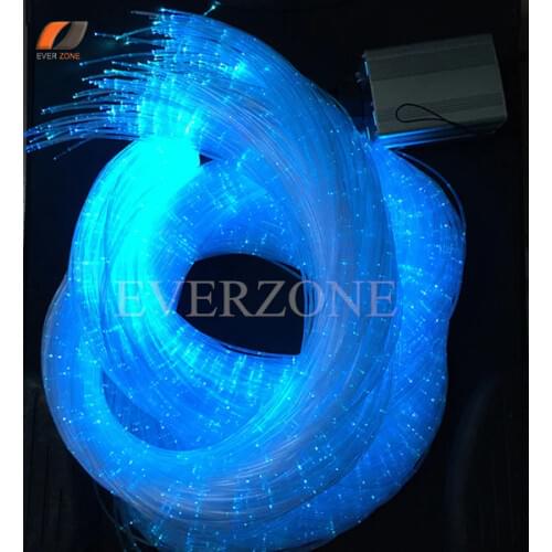 30pcs 3m Side Pointed Optic Fiber Light Cable Bundle+5w LED Light Engine with RGB Remote Controller