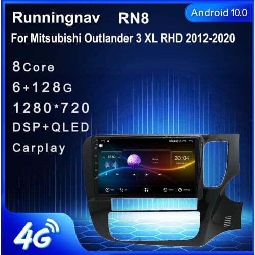 4G LTE Android 10.1 For Mitsubishi Outlander 3 XL RHD 2012 2013-2020 Car Radio Multimedia Video Player Navigation GPS RDS no dvd