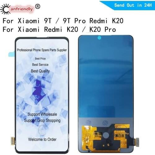 6.39" Super Amoled Mi 9T Pro LCD For Redmi K20 Pro Lcd Display Touch Screen Digitizer Parts For Xiaomi9T MI9T Pro Redmi K20 Lcd