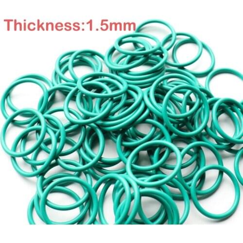 8pcs 57x1.5 57*1.5 65x1.5 65*1.5 (OD*Thickness) Green Fluoro FKM Fluorine Rubber O Ring O-Ring Oil Seal Gasket