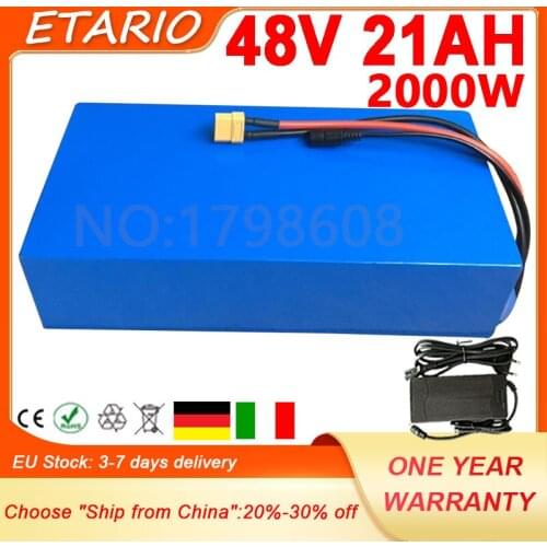 48V Battery Free Tax High Power 2000W 1000W 48V 20AH Electric Bike Battery 48V 25AH 20AH E-bike Battery 48 Volt Lithium Battery