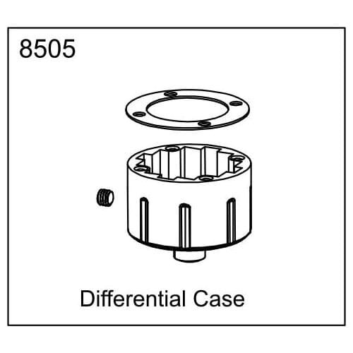 ZD racing EX07 accessories super sports car 1/7 original accessories front and rear universal 8505 differential shell