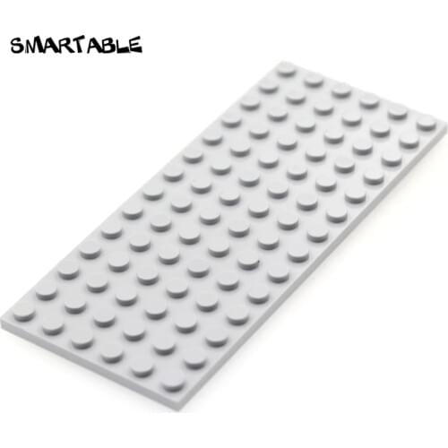 Smartable Plate 6X14 BasePlate Building Blocks MOC Parts Toys For Kids Educational Compatible Major Brands 3456 Toys 8pcs/lot