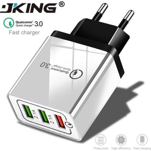 Quick Charge 3.0 USB Charger 5V 2.4A QC3.0 Fast Charging USB Wall Charger for iPhone Samsung Xiaomi Mobile Phone Charger 3 USB