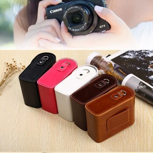 PU Leather Camera Bag Case For Panasonic TZ110 TZ100 TZ90 TZ80 TZ70 ZS50 ZS70 TZ85 TZ57 ZS20 ZS15 ZS35 ZS60 ZS40 FX580 FX90 FX80