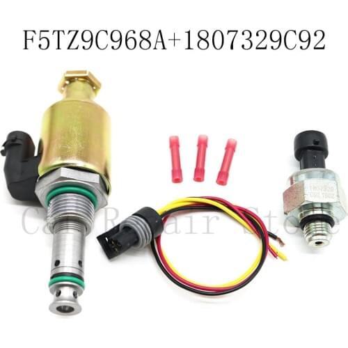 F5TZ9C968A 1807329C92 Set For Ford 7.3L Powerstroke IPR ICP Fuel Injection Pressure Regulator/Sensor F81Z9C968AB