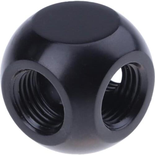 G1/4 Inner Thread Metal 3-Way Water Tube Connector PC Water Cooling System Water Tube Connector Computer Cooling Accessories