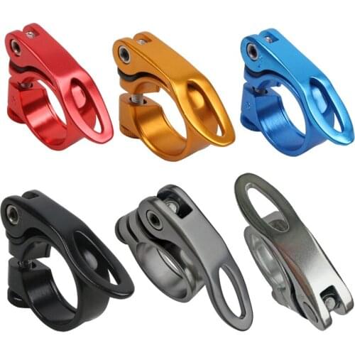 Road MTB KC89 28.6 / 31.8 / 34.9mm Seat Post Clamp Mountain Bicycle Quick Release Seatpost Clamps Cycling Bike Pipe Clamp