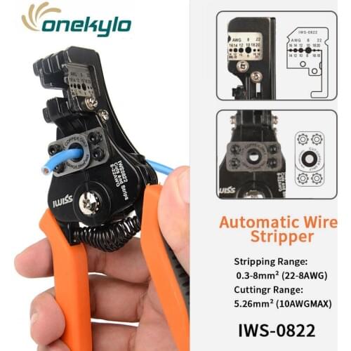 IWS-0822 Multifunction Wire stripper manual stripping pliers multi-function electrician wire cutters IWISS tool plier