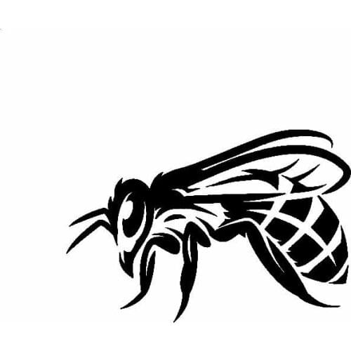 Interesting Original Beautiful Delicate Honey Stick Bee car Stickers Car Window waterproof Decal PVC 13cm x 10cm