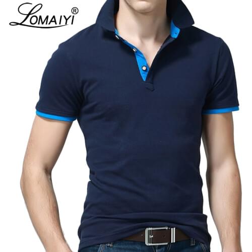LOMAIYI Mens Summer Polos