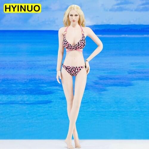 4 Colors Model 1/6 Scale ATX020 Sexy Female Bikini Swimsuit Women fine Girl Clothes Clothing Set For12"Action Figure Female Body