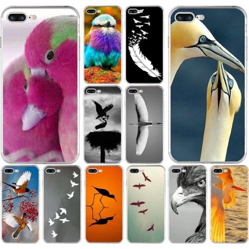 121H On the wings of bird animal Soft TPU Silicone Cover Case For Apple iPhone 6 6s 7 8 plus Case