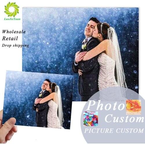 SNA Photo Custom DIY full drill Round & square 5D diamond painting cross stitch kit mosaic round rhinestone