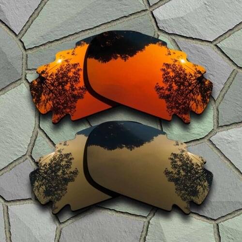 Red Orange&Bronze Copper Sunglasses Polarized Replacement Lenses for Oakley Jawbone Vented