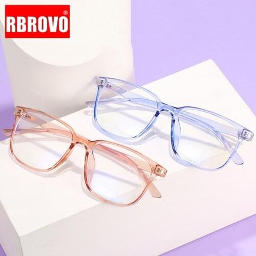 RBROVO Anti-blue Light Glasses Frame Women Vintage Glasses Frame Women Retro Eyeglasses Women/Men Mirror Gafas De Lectura Hombre