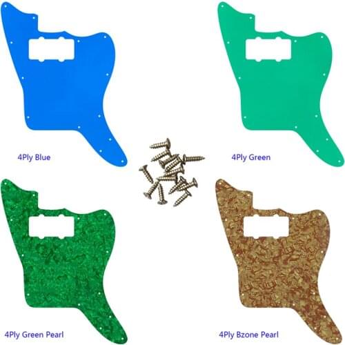 Pleroo Custom Guitar Parts -For US Standard Jazzmaster A Pickup Style Guitar Pickguard Scratch Plate Replacement Electric Guitar