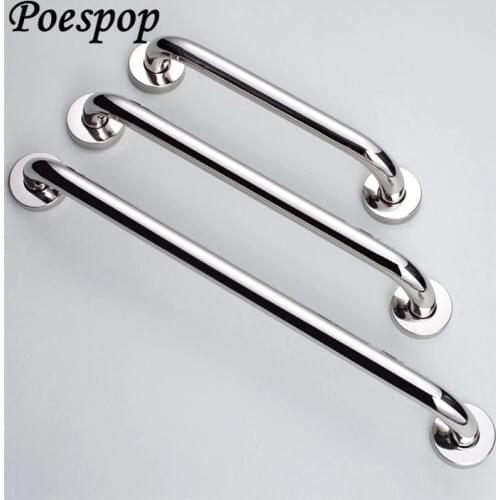 POSEPOP 30/40/50cm Stainless Steel Bathroom Tub Toilet Handrail Grab Bar Shower Safety Support Handle Towel Rack Wall Mount